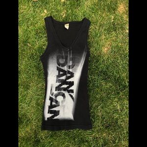Super cute black dance/workout tank